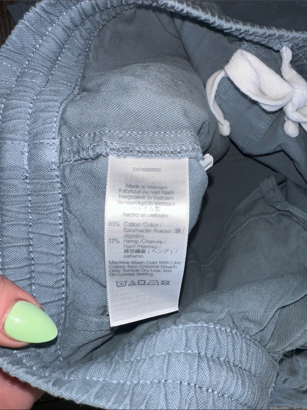 Madewell Men’s Pull-On Shorts XL Blue Gray Drawstring Casual Summer Shorts - Picture 4 of 10